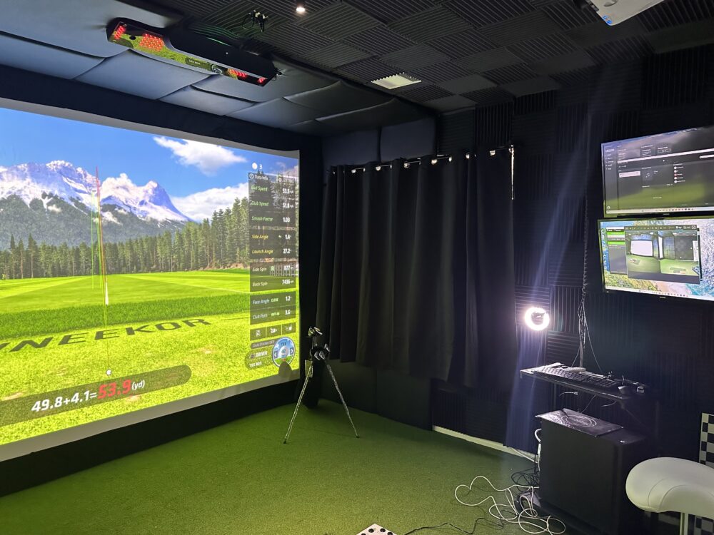 Champions golf simulator installation