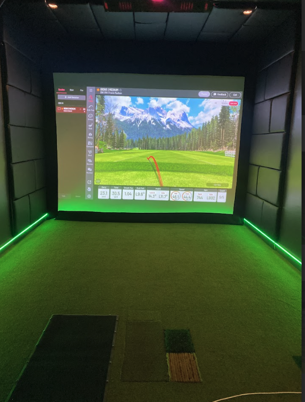 Champions golf simulator room