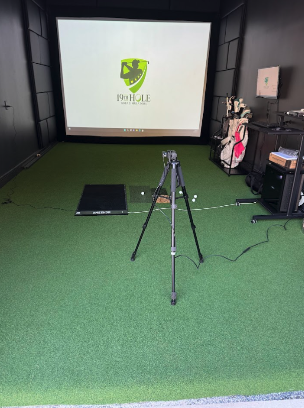 Champions golf simulator room